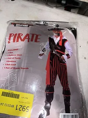 Syncfuns Pirate Costume Men's Plundering Sea Captain Adult Medium • $19.99
