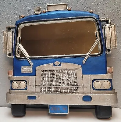 Hand Made Art Plaster Truck Mirror Vintage 1977 Man Cave Boy's Bedroom  • $50