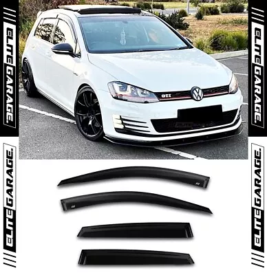 $79.99 • Buy Fits Volkswagen Golf - MK7 MK7.5 R GTI TSI Side Window Visors Weathershields VW