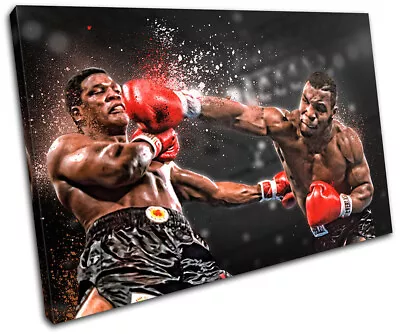 Boxing Mike Tyson Sports SINGLE CANVAS WALL ART Picture Print VA • £19.99