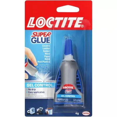 Loctite Super Glue Gel Control Clear Superglue For Plastic Wood Metal Crafts • $5.14