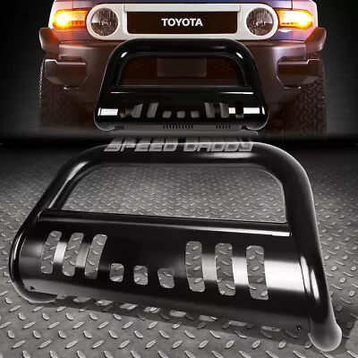 For 07-14 Toyota Fj Cruiser Matte Black 3 Bull Bar Push Bumper Grille Guard+skid • $129.38