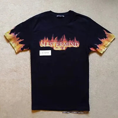 Mastermind World Japan Flame Skull T-Shirt Size Medium Black • £174.99