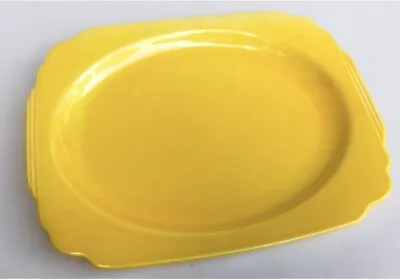 Vintage Homer Laughlin Platter Art Deco ‘Riviera’ Vivid Yellow Circa 1936-46 11” • $16.50