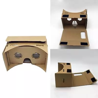 1/2/3 DIY Cardboard For Google Virtual Reality Glasses With 3D Optical Lens Box • $22.06