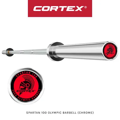 CORTEX SPARTAN100 7ft 20kg Olympic Barbell 50mm 4x Bearings With Lockjaw Collars • $208.18