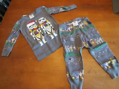 Hanna Andersson NWT Star Wars Storm Troopers Holiday Christmas Pajamas 60 3-6 Mo • $14.99