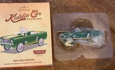 HALLMARK Keepsake 1965 FORD MUSTANG Kiddie Car CHRISTMAS ORNAMENT • $20