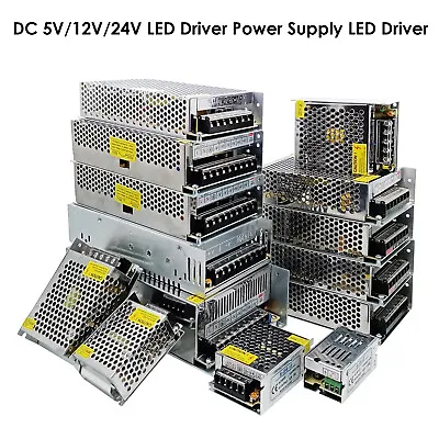 DC 5V12V/24V LED Driver Switching Power Supply Transformer For LED Strip CCTV UK • £10.99