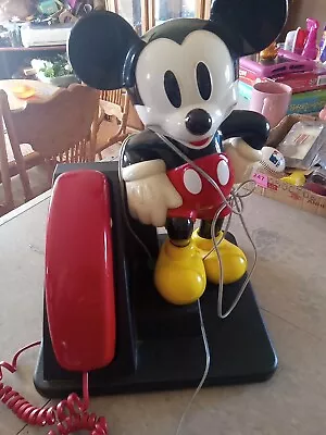 Vintage Mickey Mouse 1994 AT&T Wired Telephone By Designline • $17