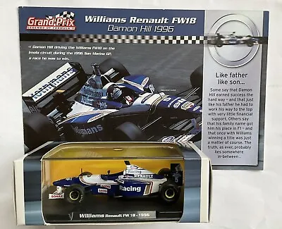 Atlas Editions Grand Prix Legends Of F1 Williams Renault FW18 Damon Hill 1996 • £15