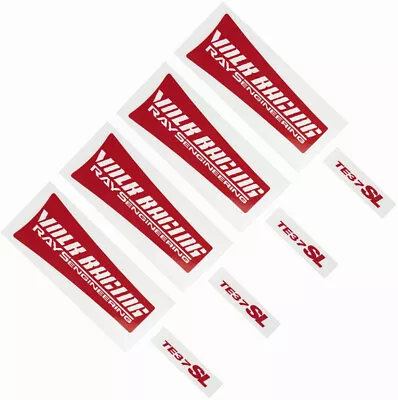 JDM Reflective Red RAYs VOLK Racing TE37SL Wheel Sticker Decal Drift • $17