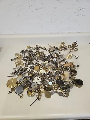 Vintage Gears Misc. Clock Parts Steam Punk Crafts Huge Lot. GA7 • $60