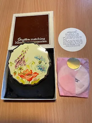 Rare Vintage Stratton Powder Compact For Compressed & Loose Powder 1970's - VGC • £29.99