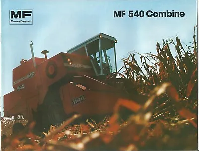 Original Massey Ferguson MF 540 Combine Sales Brochure Form No. 820-2-81 / 25-2 • $13