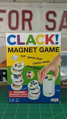 Clack! Magnetic Tile Stacking Family Game COMPLETE 100%; • $14.95