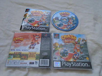 Crash Bash PS1 (COMPLETE) Bandicoot Black Label Sony PlayStation Rare Party Game • £39.95