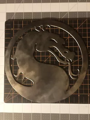 9” Mortal Kombat Logo Plasma Cut Sign 16g Steel • $35.98