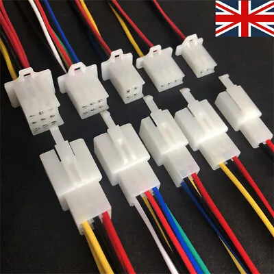 2/3/4/6/9 Pin Way Car Auto Motorcycle Electrical Connector Plug Socket Kit Cable • £3.59