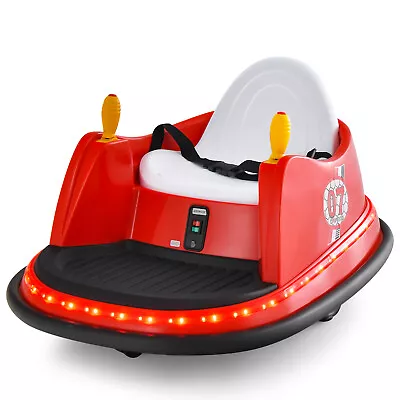 Kids Ride On Bumper Car 12V Vehicle 360° Spin Race Toy W/ Remote Control Red • $129.99