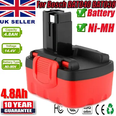 £16.99 • Buy 4.8Ah For Bosch 14.4V Battery BAT038 BAT040 BAT140 2607335533 PSR GSR PSR1440