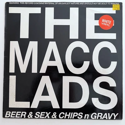 £25 • Buy The Macc Lads - Beer & Sex & Chips N Gravy - 1985 Uk White Vinyl Limited Edition