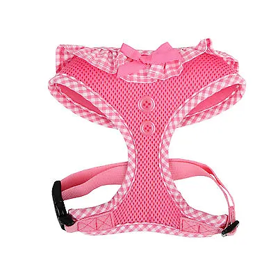 Puppia Dog Mesh Harness Vivien Pink Adjustable XS S M L For Small  Medium Dogs • $21.98