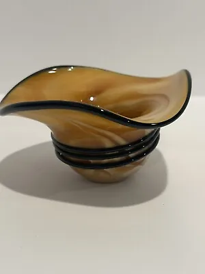 Vintage Murano? Blown Glass Art Hat Dish • $35