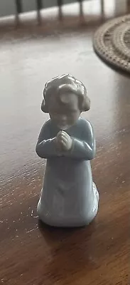 Vintage VA VISTA ALEGRE Figurine Porcelain Portugal Kneeling Child Praying • $10.99