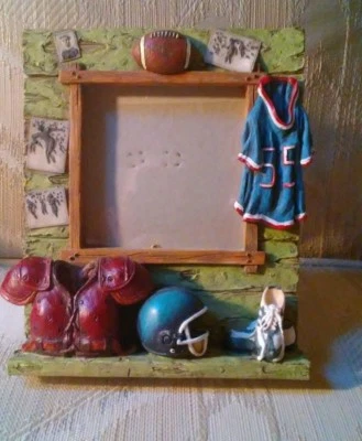 £14.22 • Buy Football Picture Frame 3.5x3.5  Photo Jersey Helmet Cleats