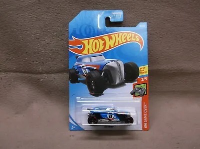 Hot Wheels 2019 #16 Blue Rip Rod Video Game Over Series Street Rod Hot Rod Racer • $3