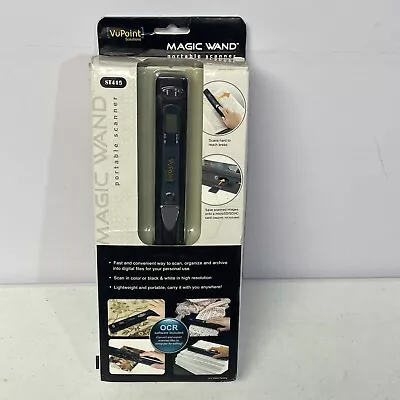 VuPoint Solutions Magic Wand Portable Scanner Model ST415  900DPI New Open  Box • $35