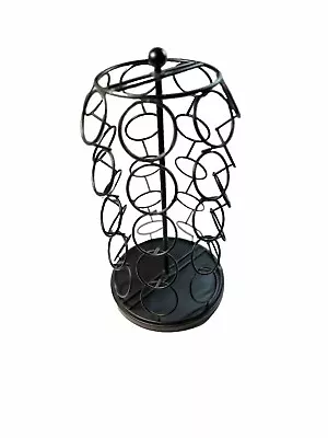 35 K Cup Holder Coffee Pod Carousel Storage Stand Black • $17.99