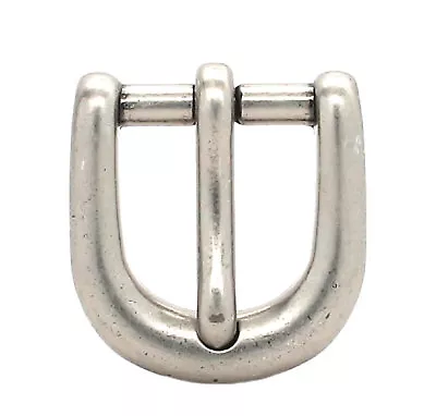 D Metal Strap Buckle 3/4  (1.9 Cm) Heel Bar Antique Nickel 1813-21 • $1.69