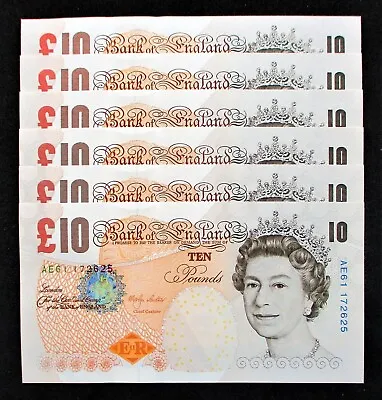 Bank Of England MERLYN LOWTHER £10 Banknote (BE172b) 2000 MINT UNC (Single Note) • £22.20