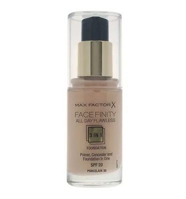 Max Factor Face Finity Foundation 3in1 Spf 20 1.0 Oz 30 Ml * Porcelain 30 * • $12.09