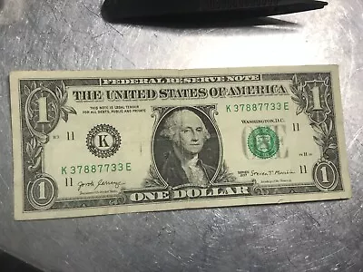 Fancy Serial Number $1 Dollar Bill ~37887733 Has 2 Triples & 1 Pair (2017)vc 97. • $5.99