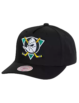 Anaheim Mighty Ducks Mitchell & Ness NHL MVP Snapback Hat - Black • $49.95