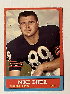 🏈1963 TOPPS Football #62 Mike Ditka No Creases MK CHICAGO BEARS HOF🏈 • $5.75