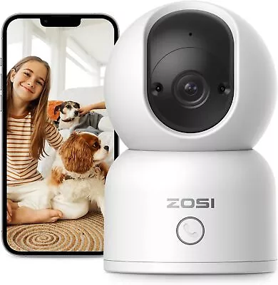 ZOSI 2K 3MP 2-Way Audio WiFi Security IP Surveillance Indoor Camera 2-Way Audio • $17.38