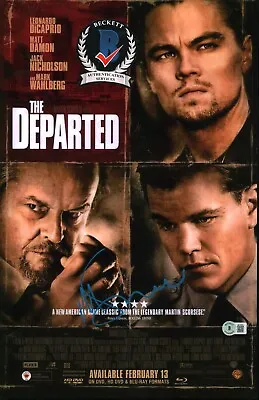 Martin Scorsese SIGNED The Departed 11x17 Poster Legend Director Beckett BAS COA • $382.49