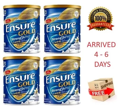 4 Cans Abbott EnsureGold Complete Nutrition Milk Powder Vanilla Flavored 800g • $196