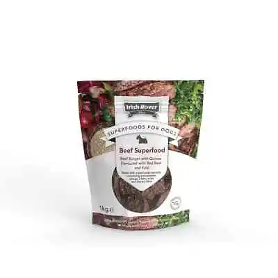 £15.90 • Buy Irish Rover Superfoods Dog  Meat Treats Beef Burger Quinoa Beet Kelp 1kg