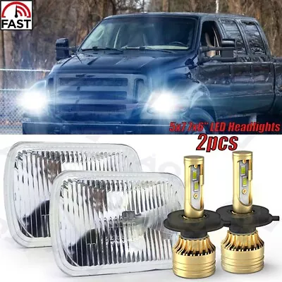 Pair 5x7  7x6  LED Headlight H4 Lamp For Ford F650 F750 F250/350/450 Super Duty • $102.89