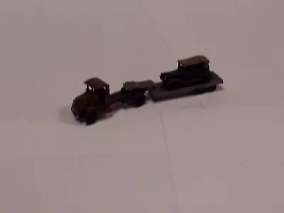 N SCALE Model T Wrecker With Disabled Car -Lot P46 • $29.50