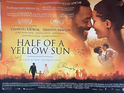 Half Of A Yellow Sun Movie Poster With Signatures • £30