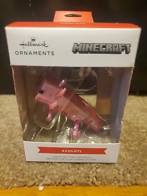NEW 2023 Hallmark Christmas Tree Ornament Minecraft Pink Axolotl • $10