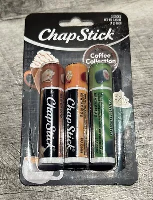 Chapstick COFFEE Collection Vanilla Latte Caramel Macchiato Mint Mocha 3 Pack • $7