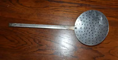 Vintage Farmhouse Country 14  Aluminum Ladle Strainer Sifter Skimmer Spoon • $12.99