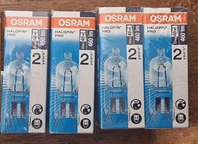 £8.45 • Buy 4x Osram Halopin Halogen Capsule Clear  Light Bulb 33=40 460Lm